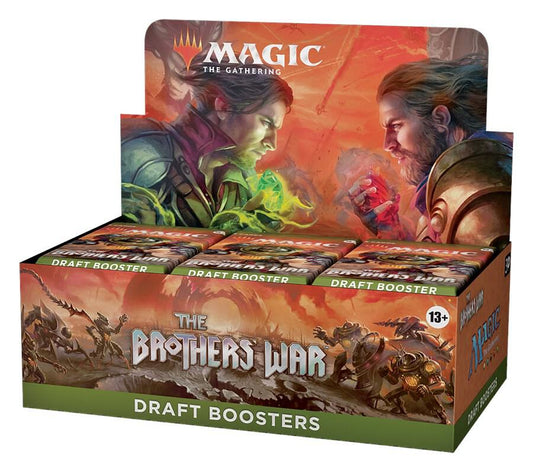 The Brothers War Draft Booster Display